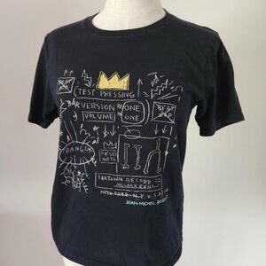 UNIQLO x Basquiat SPRZNY Black Short Sleeve T-shirt. SZ XS.